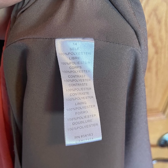 Jessica Simpson Pleated High Low Dress - size 14 - Picture 6 of 6